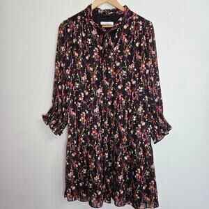 Bleecker 126 Floral Dress 10 Dark Romantic Whimsigoth Witchy Fairy Grunge Boho